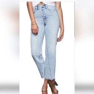 Good American Good Vintage Distressed Raw Crop Hem Size 8/29 Nwt